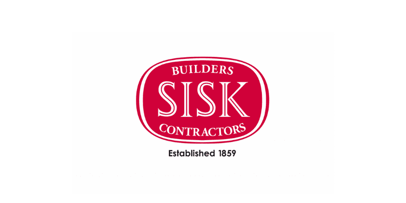 The logo of Sisk Builders Contractors, a client of PJ Personnel Recruitment Agency. We help them to find staff for construction jobs.